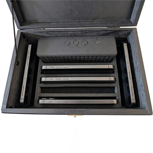 Profesjonalna Skrzynka Ultra soniczna Sejf KGA, Szkatułka blokująca nagrywanie i nasłuch GSM