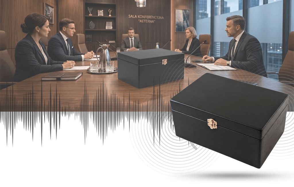 Profesjonalna Skrzynka Ultra soniczna Sejf KGA, Szkatułka blokująca nagrywanie i nasłuch GSM